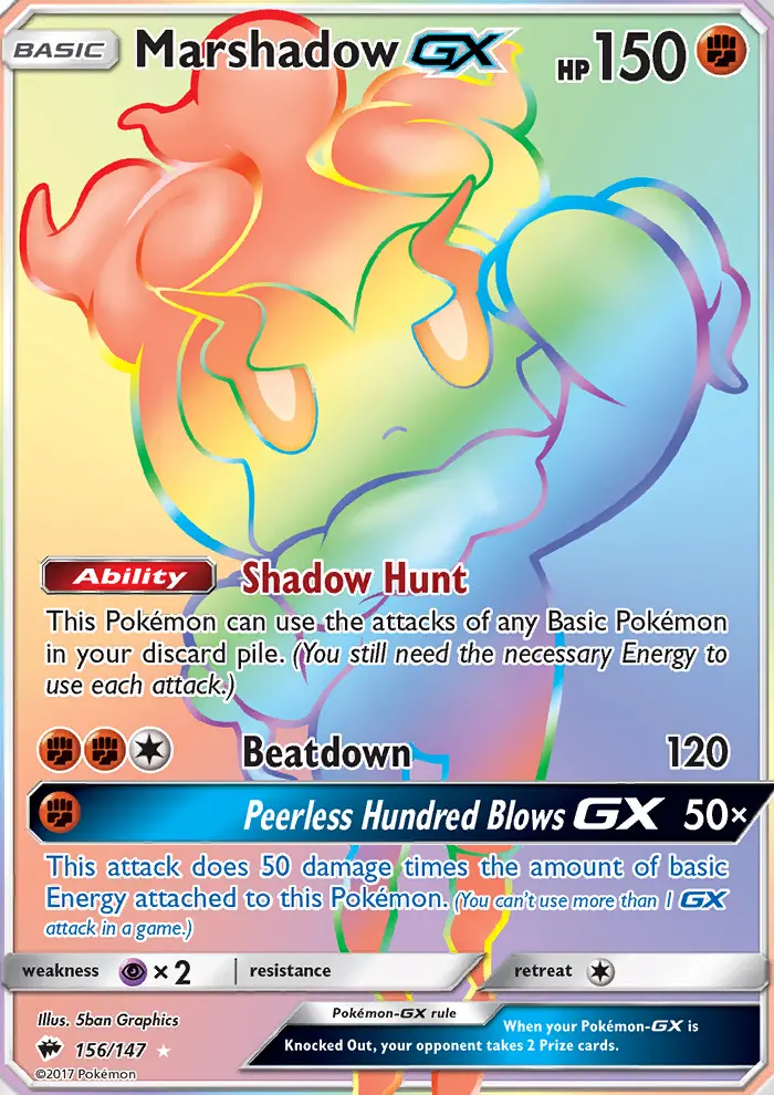 Marshadow GX, Burning Shadows 156