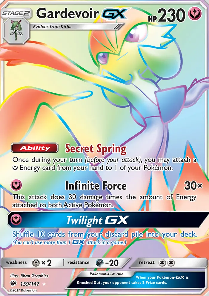 Gardevoir GX, Burning Shadows 159