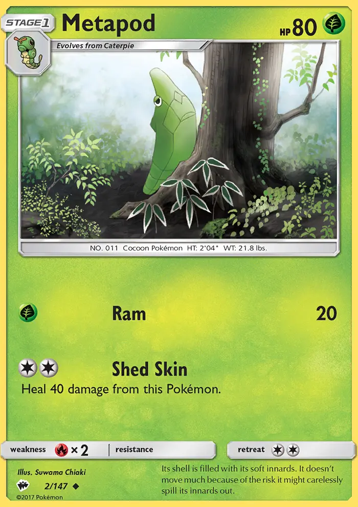 Metapod, Burning Shadows 2