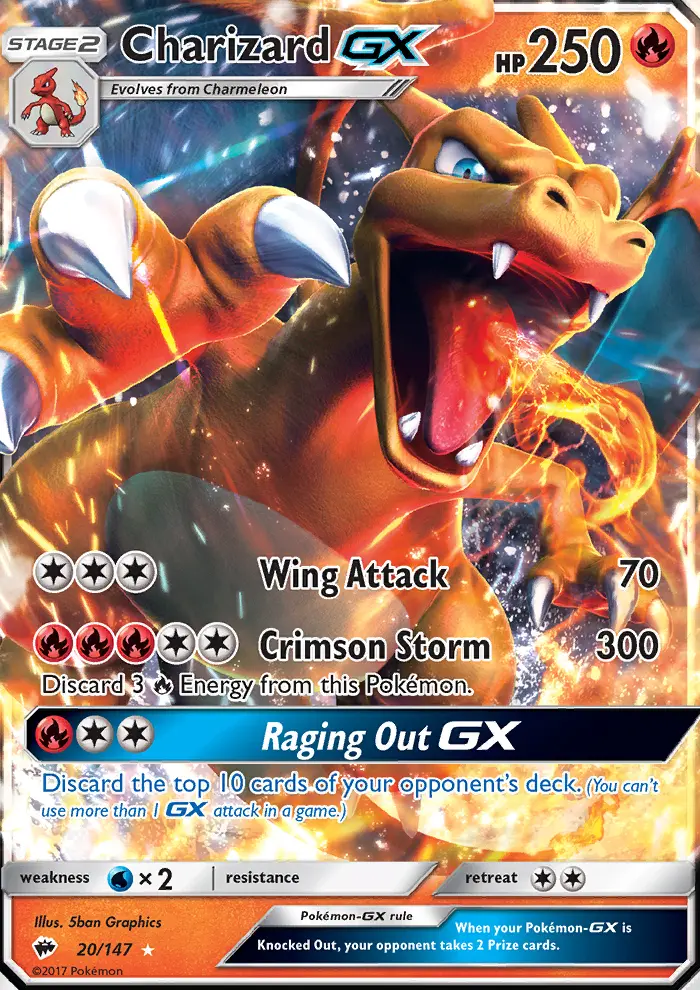 Charizard GX, Burning Shadows 20