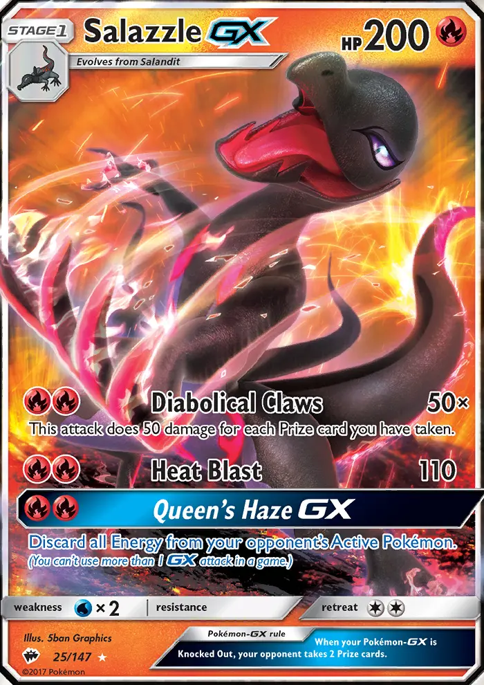 Salazzle GX, Burning Shadows 25