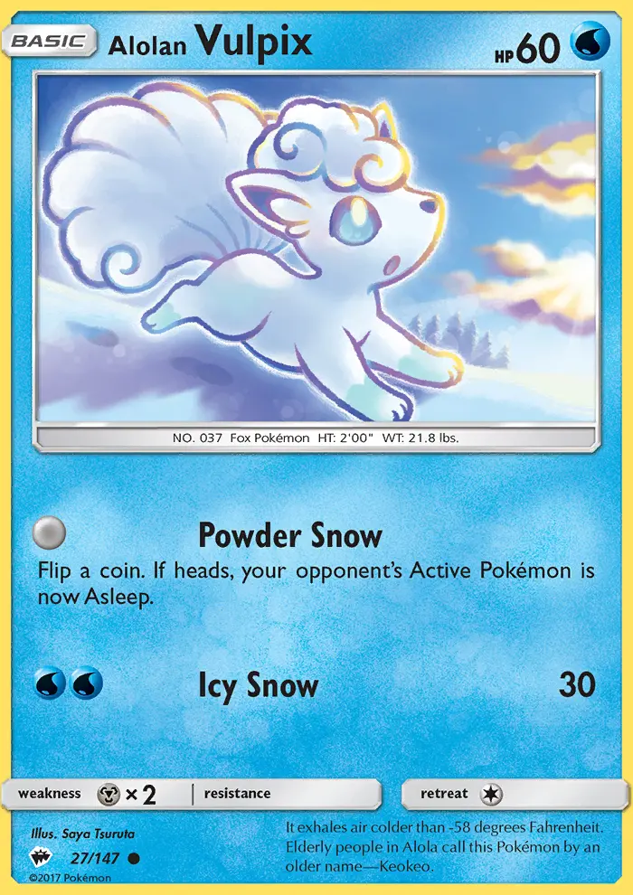 Alolan Vulpix, Burning Shadows 27