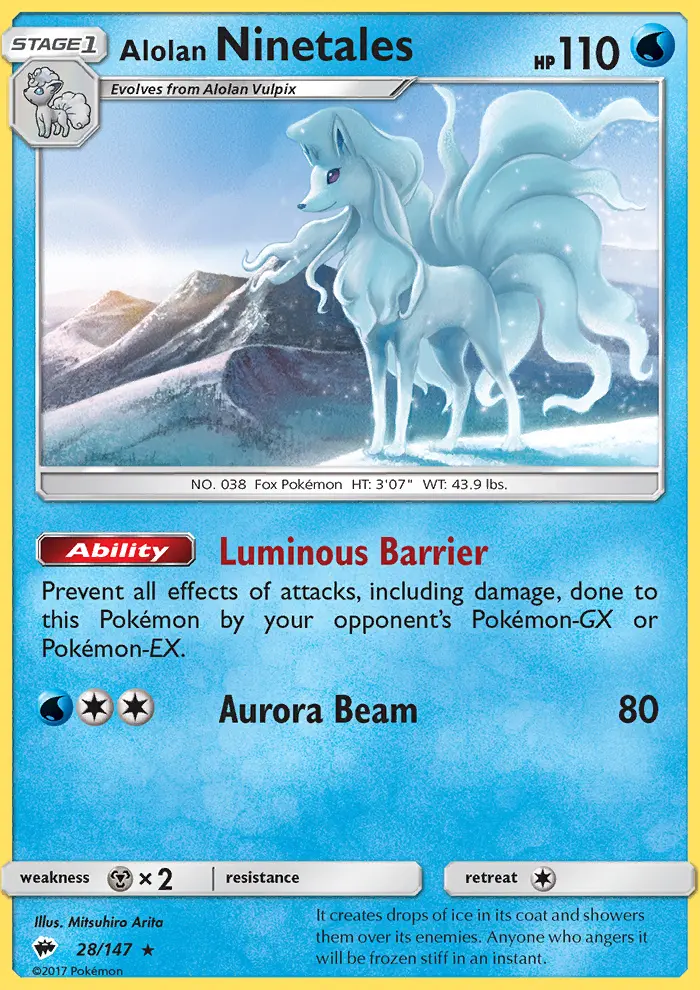 Alolan Ninetales, Burning Shadows 28