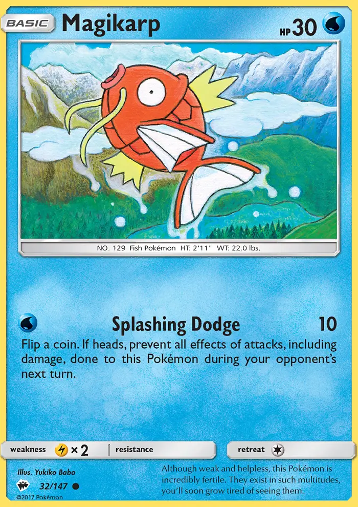 Magikarp, Burning Shadows 32