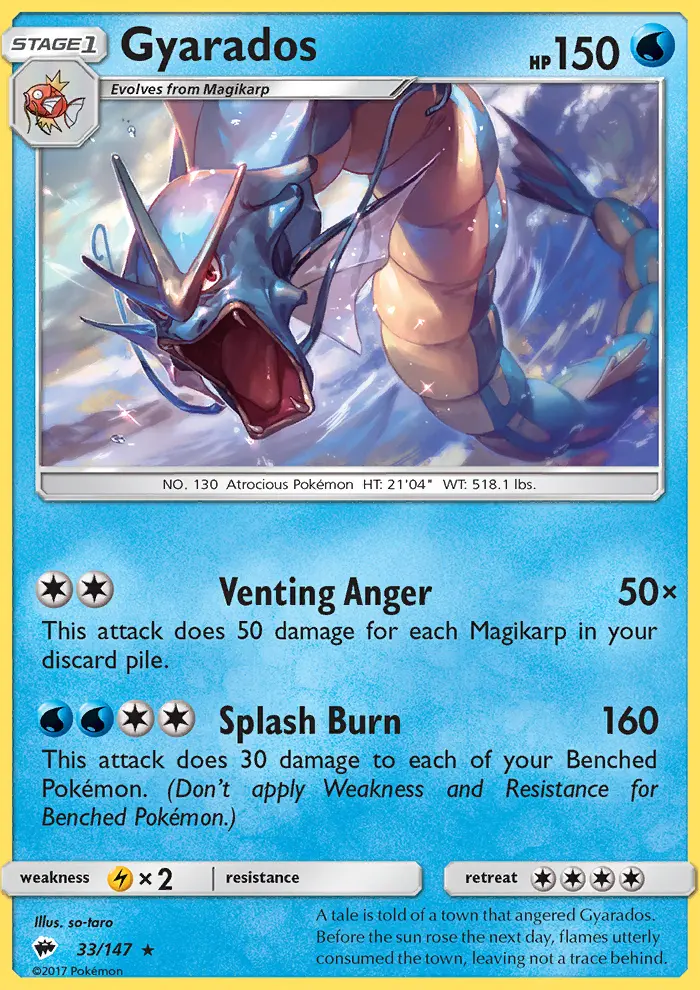 Gyarados, Burning Shadows 33