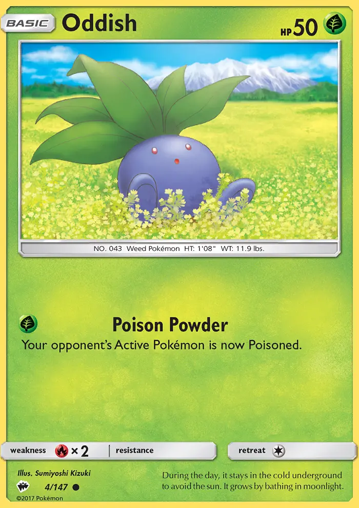 Oddish, Burning Shadows 4