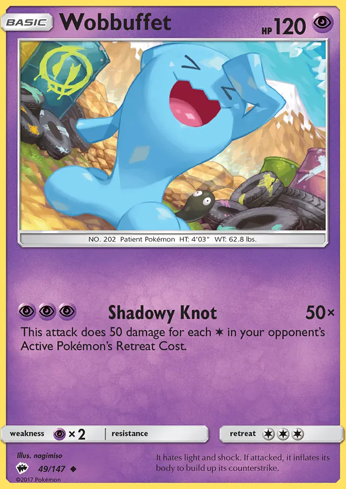 Wobbuffet, Burning Shadows 49