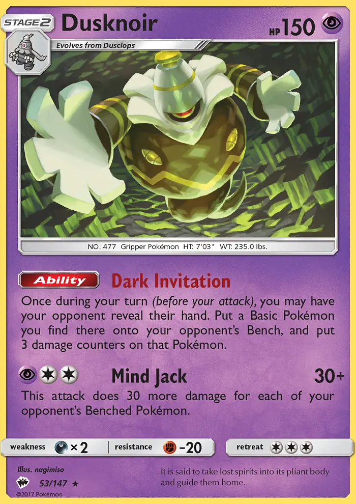 Dusknoir, Burning Shadows 53