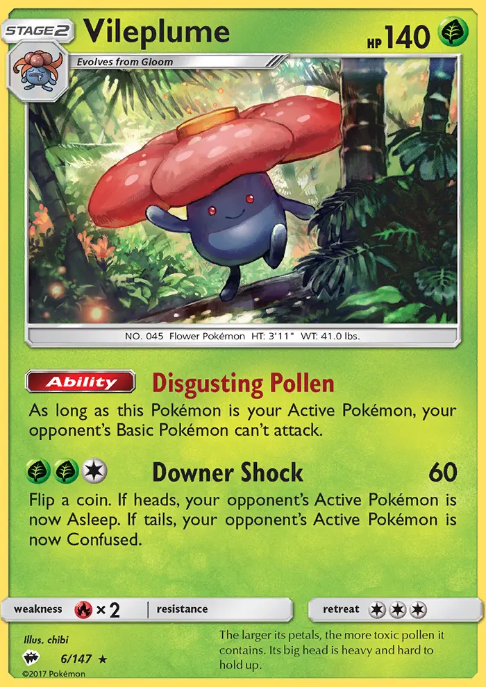 Vileplume, Burning Shadows 6