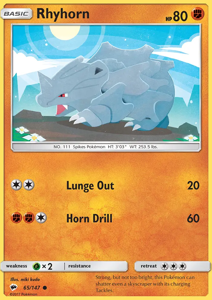 Rhyhorn, Burning Shadows 65