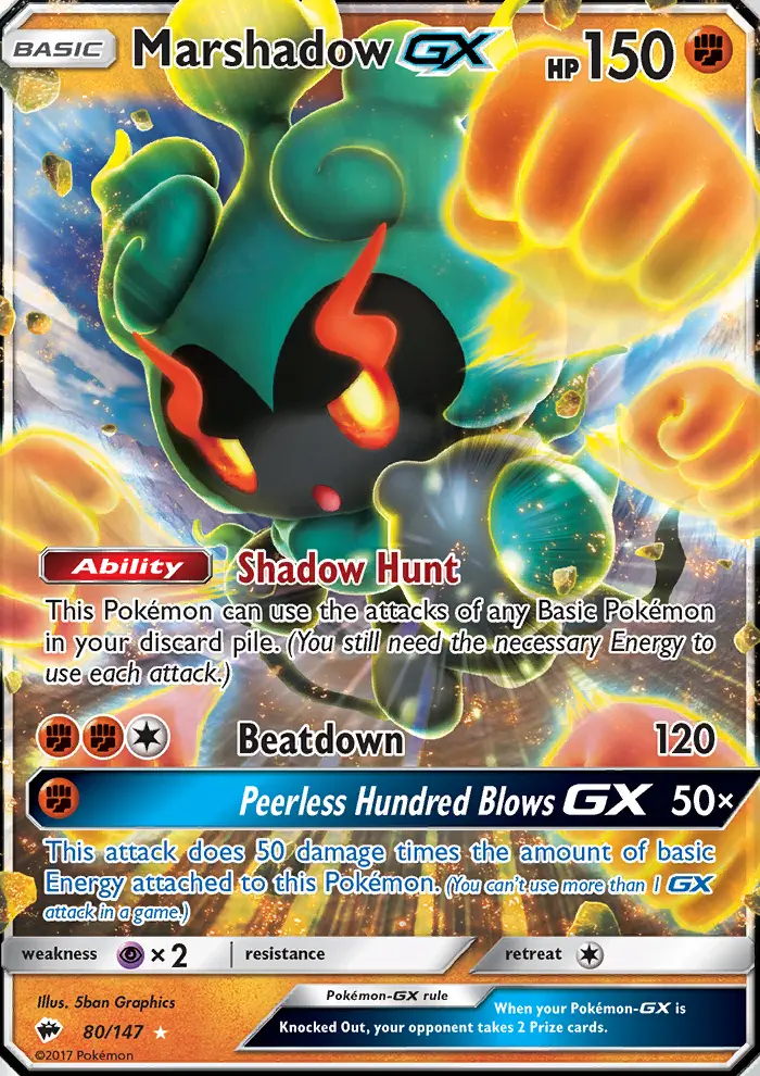 Marshadow GX, Burning Shadows 80