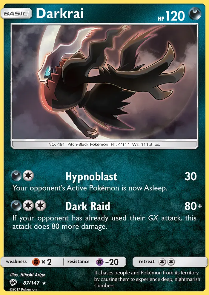 Darkrai, Burning Shadows 87