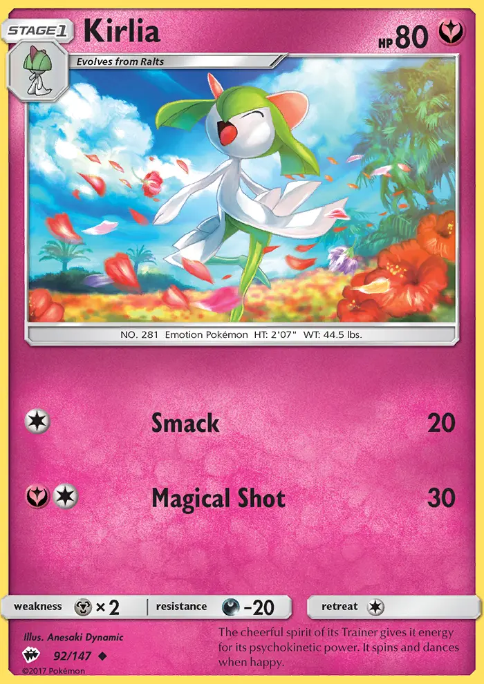 Kirlia, Burning Shadows 92