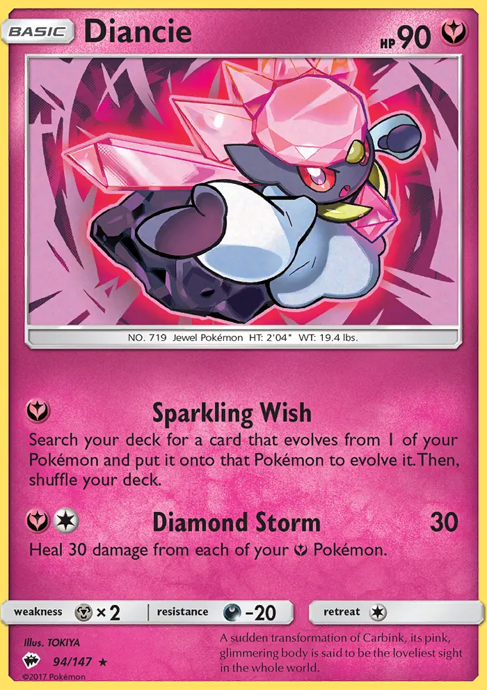 Diancie, Burning Shadows 94
