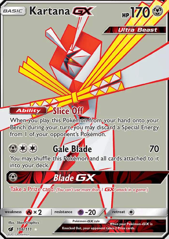 Kartana GX, Crimson Invasion 106