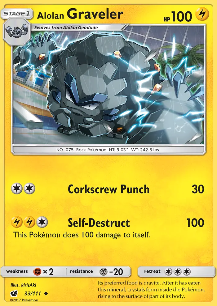 Alolan Graveler, Crimson Invasion 33