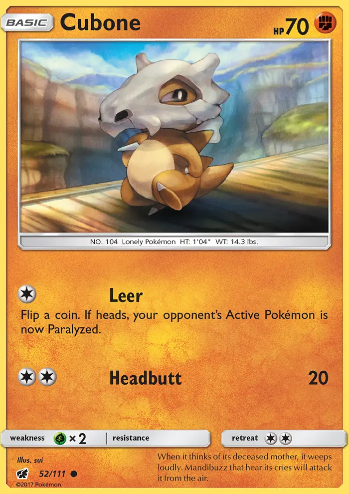 Cubone, Crimson Invasion 52