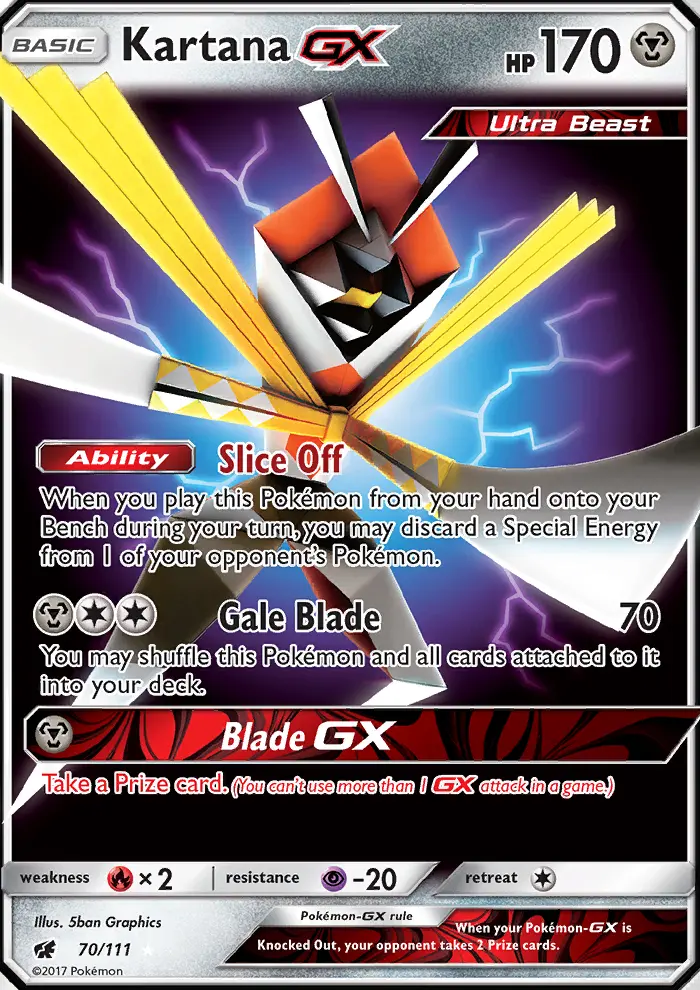 Kartana GX, Crimson Invasion 70