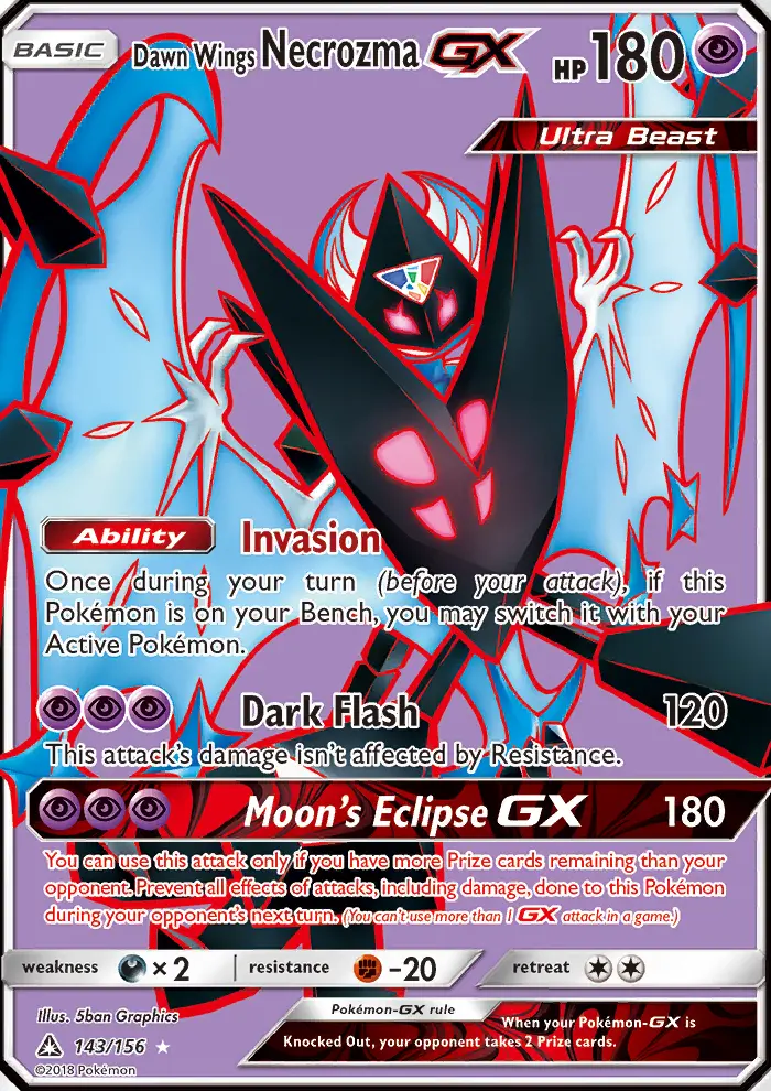 Dawn Wings Necrozma GX, Ultra Prism 143