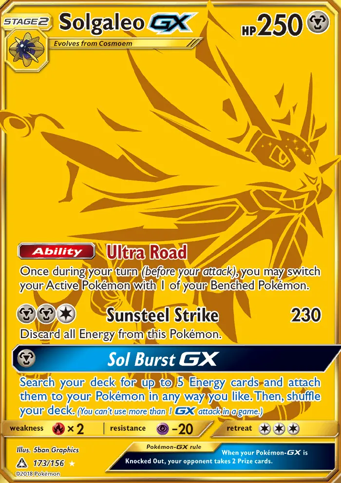 Solgaleo GX, Ultra Prism 173