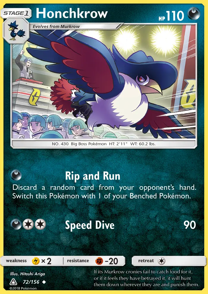 Honchkrow, Ultra Prism 72