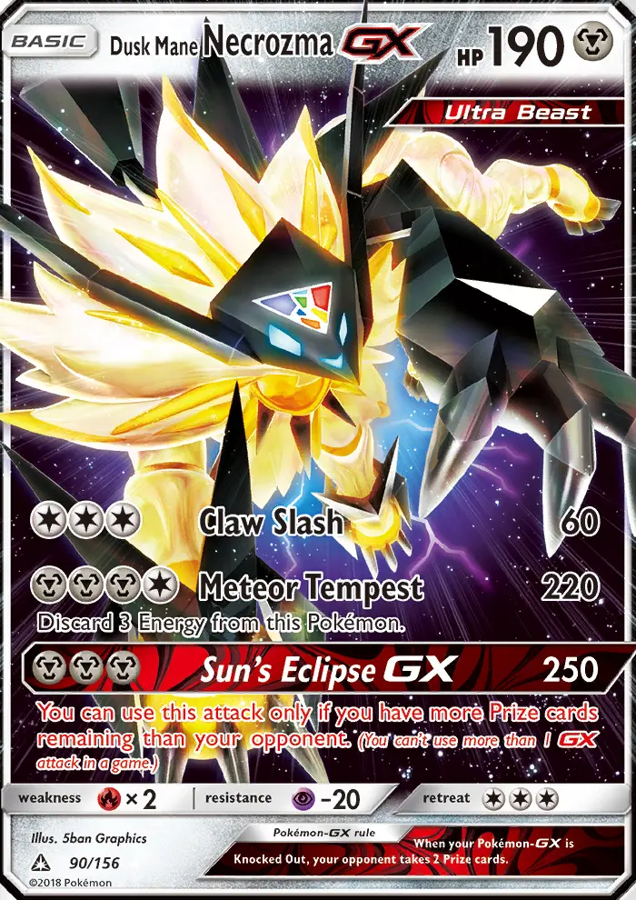 Dusk Mane Necrozma GX, Ultra Prism 90