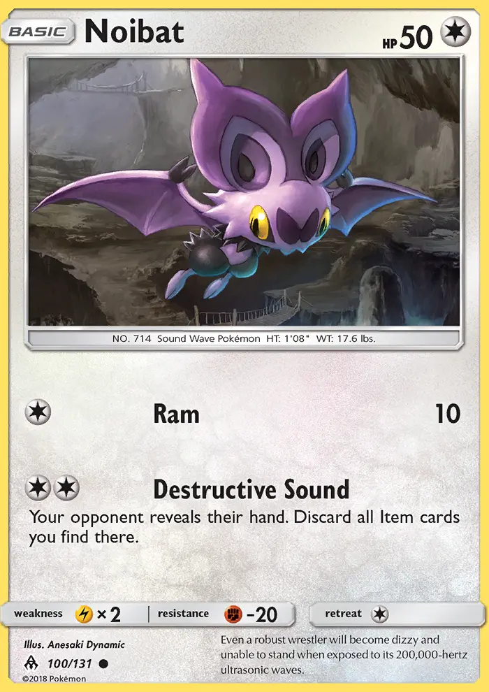 Noibat, Forbidden Light 100