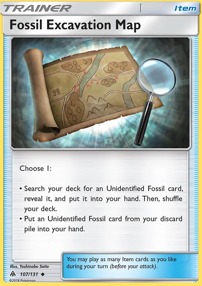 Fossil Excavation Map, Forbidden Light 107