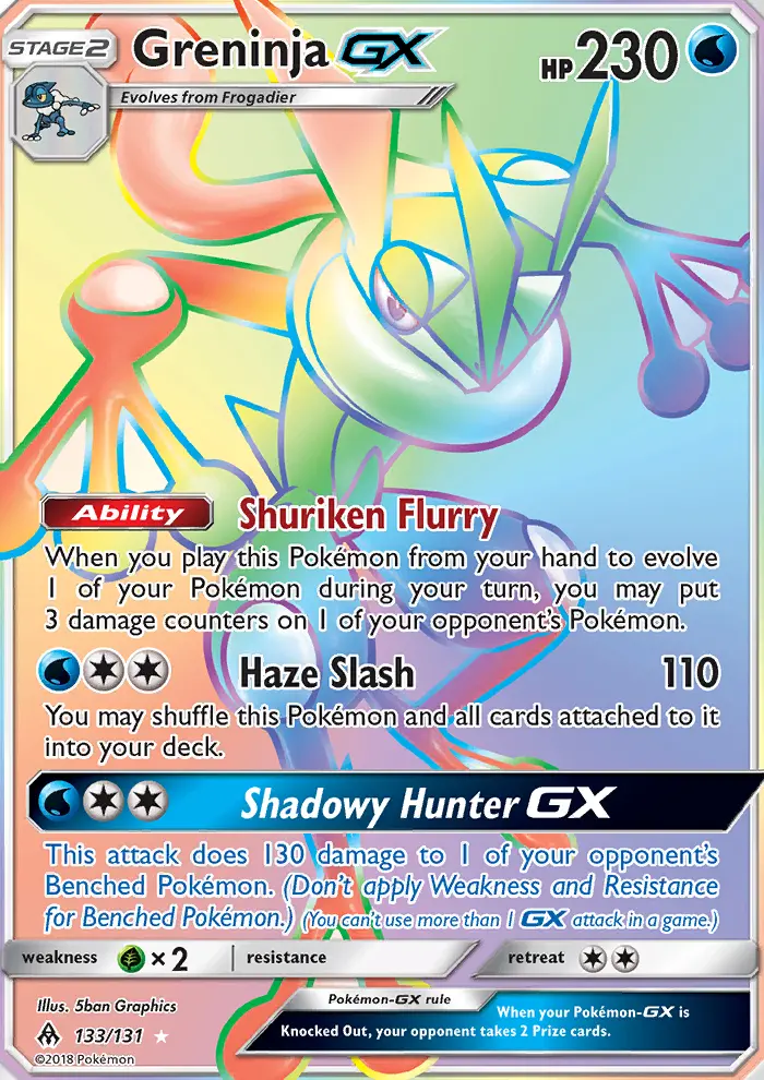 Greninja GX, Forbidden Light 133