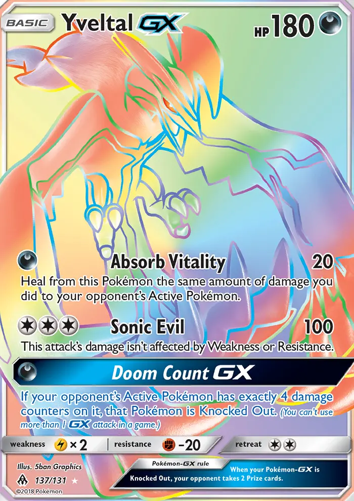 Yveltal GX, Forbidden Light 137