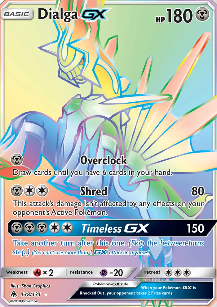 Dialga GX, Forbidden Light 138