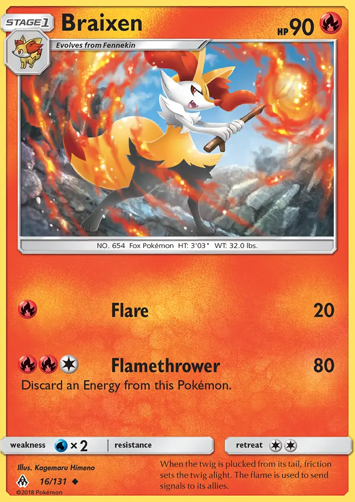 Braixen, Forbidden Light 16