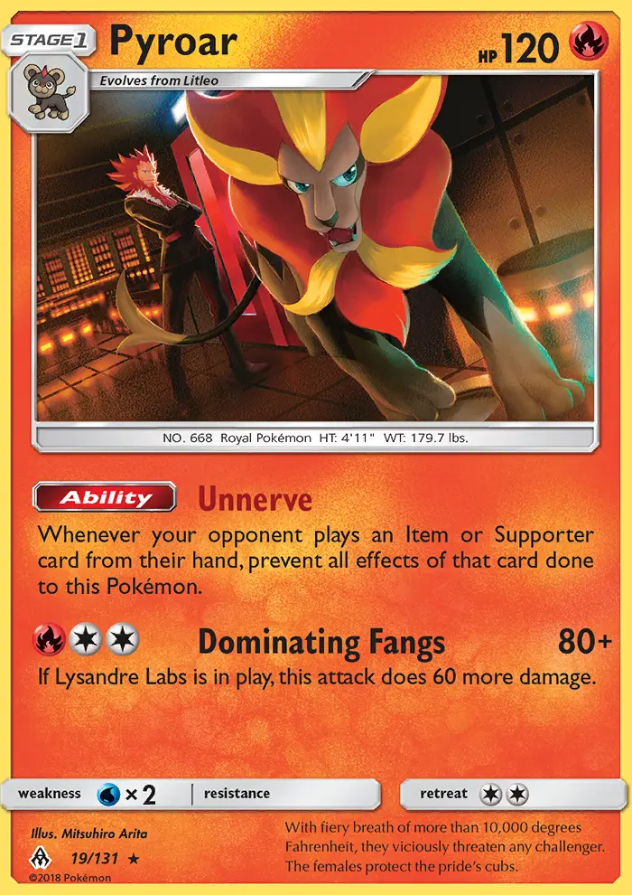 Pyroar, Forbidden Light 19