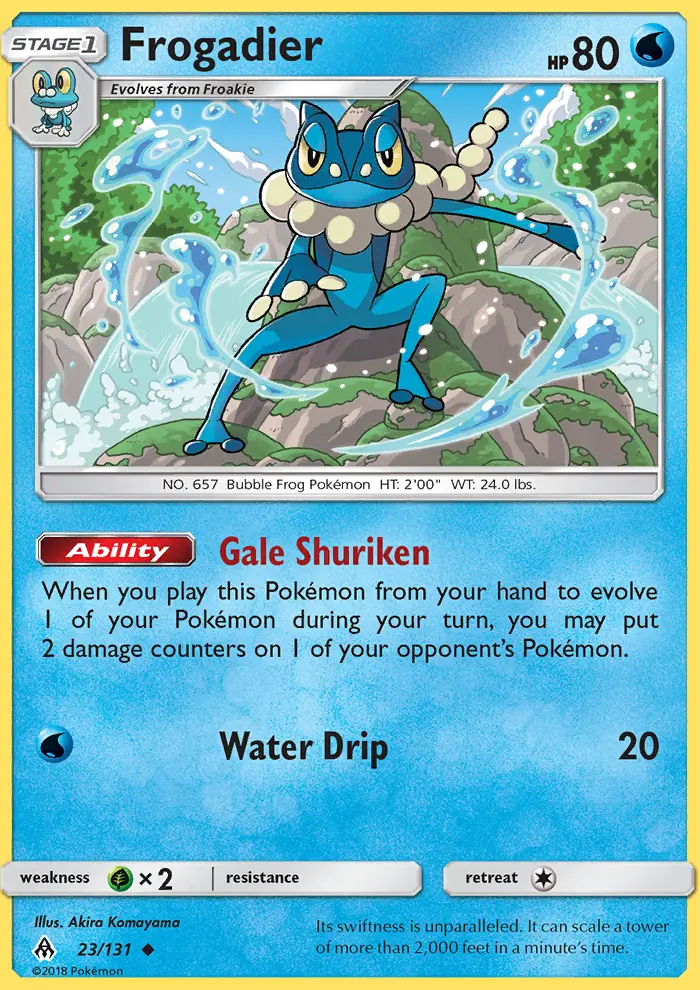 Frogadier, Forbidden Light 23