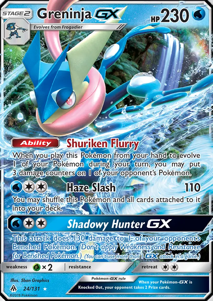 Greninja GX, Forbidden Light 24