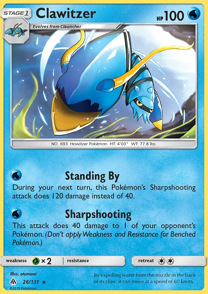 Clawitzer, Forbidden Light 26