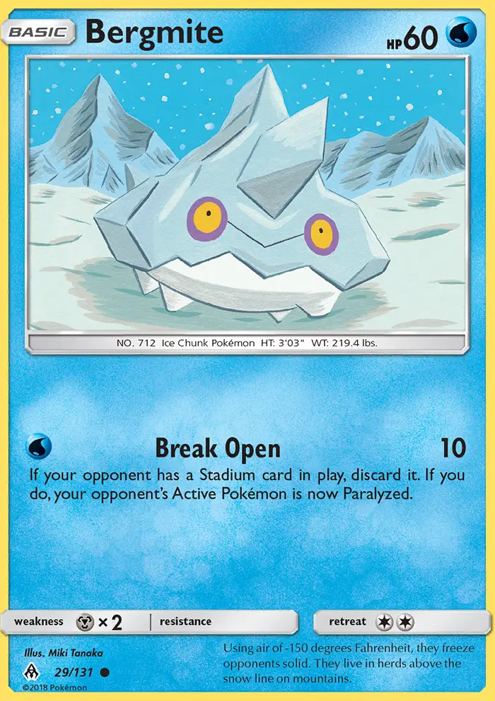 Bergmite, Forbidden Light 29