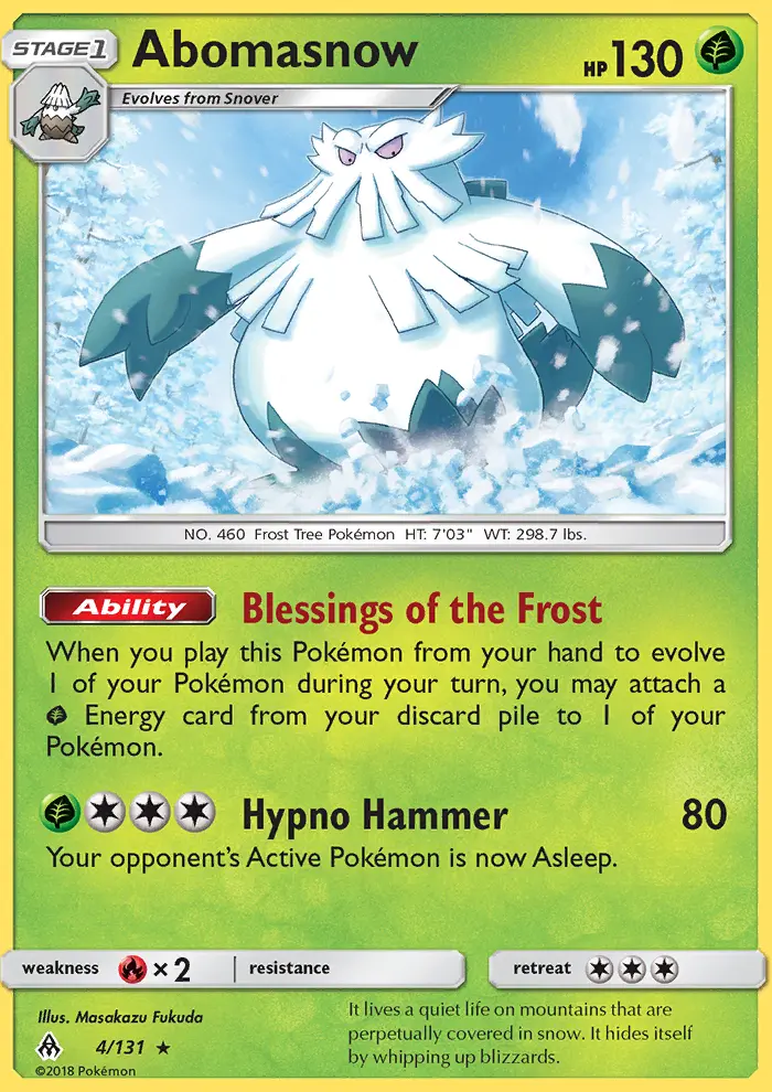 Abomasnow, Forbidden Light 4