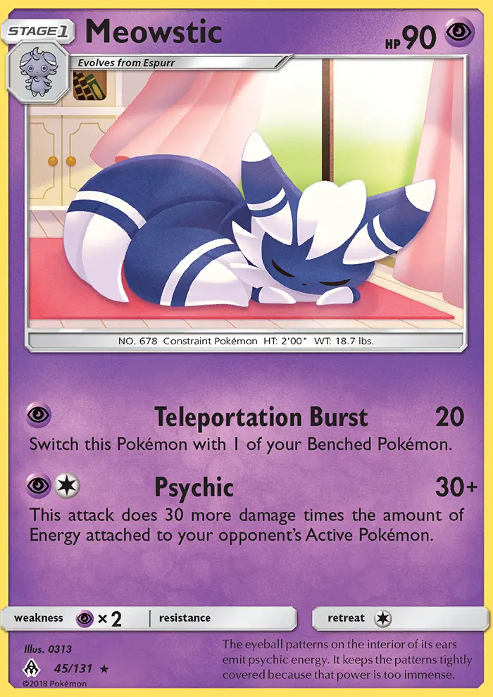 Meowstic, Forbidden Light 45
