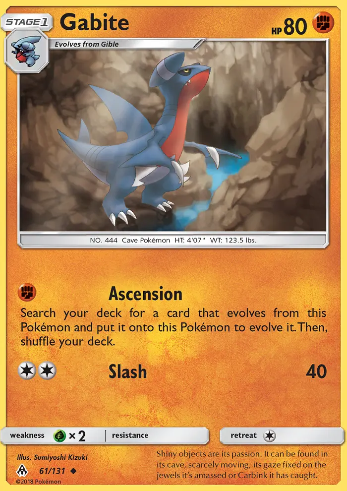 Gabite, Forbidden Light 61