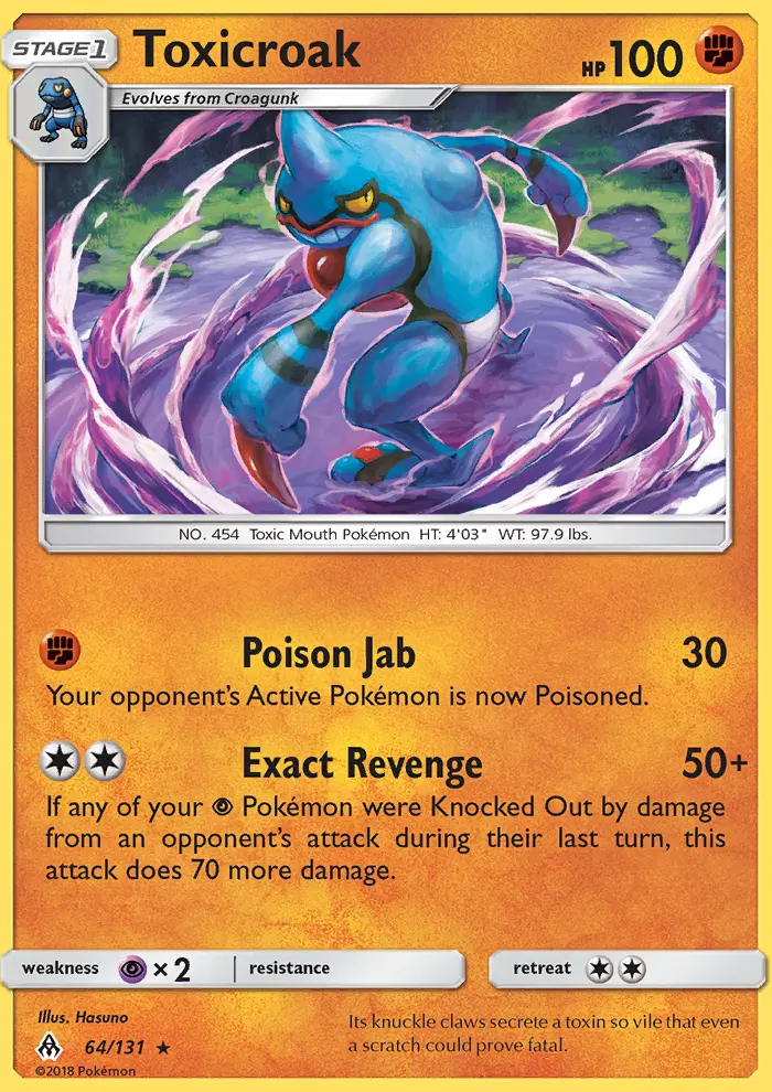 Toxicroak, Forbidden Light 64