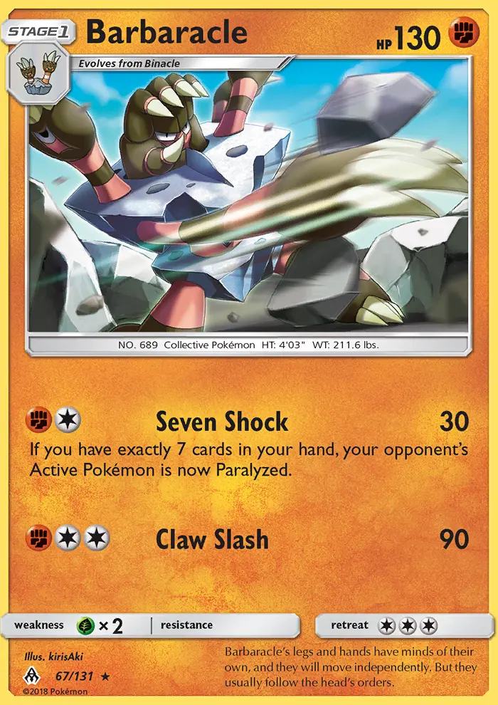 Barbaracle, Forbidden Light 67