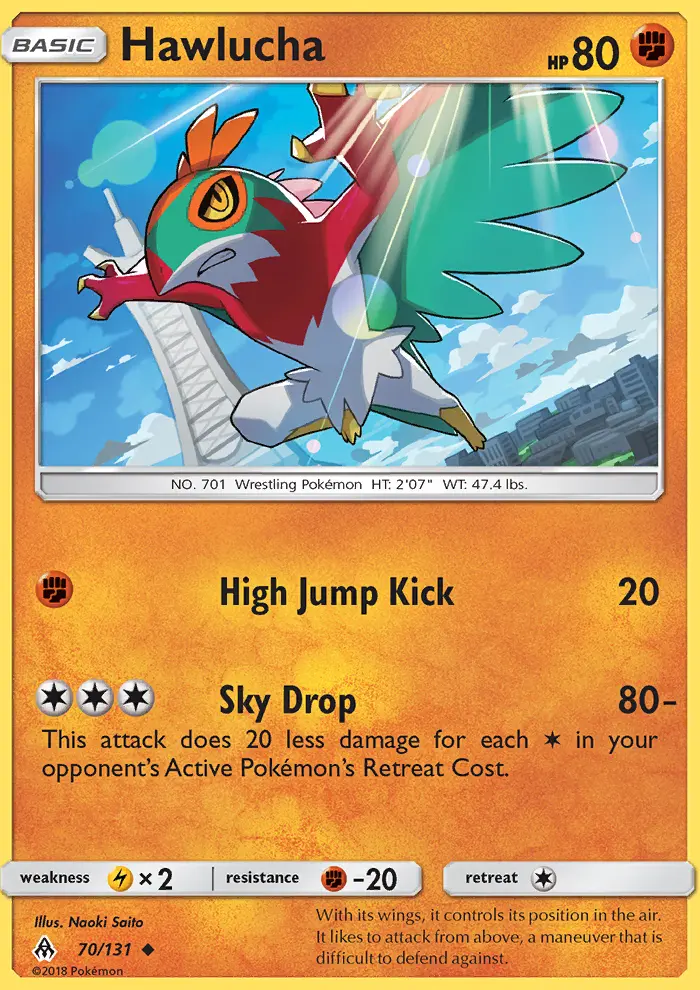Hawlucha, Forbidden Light 70