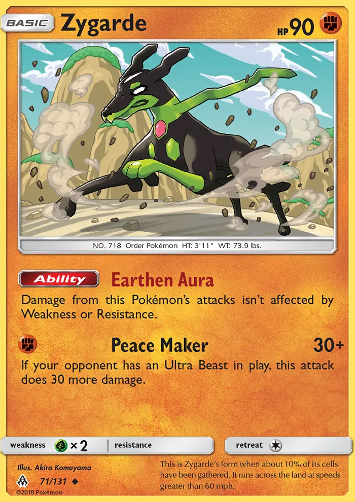 Zygarde, Forbidden Light 71