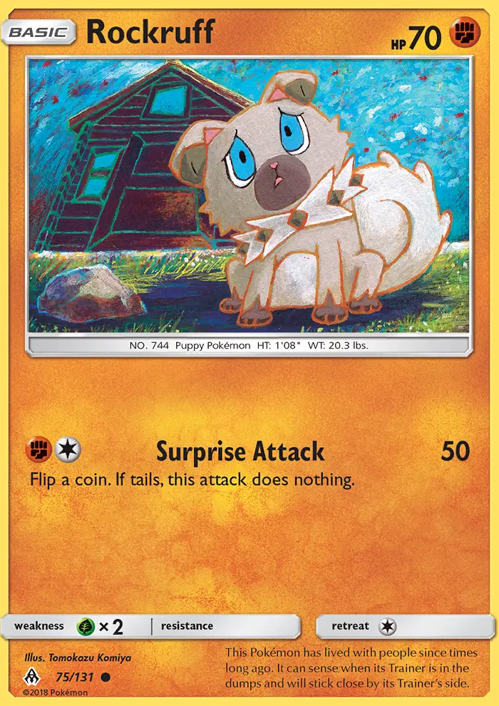 Rockruff, Forbidden Light 75