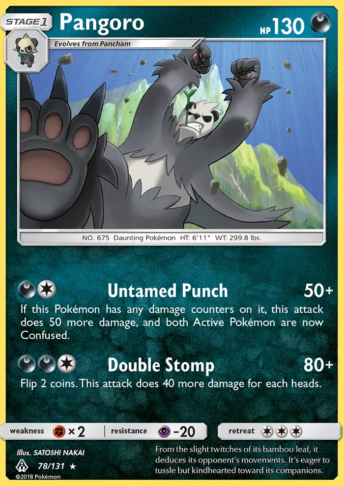 Pangoro, Forbidden Light 78