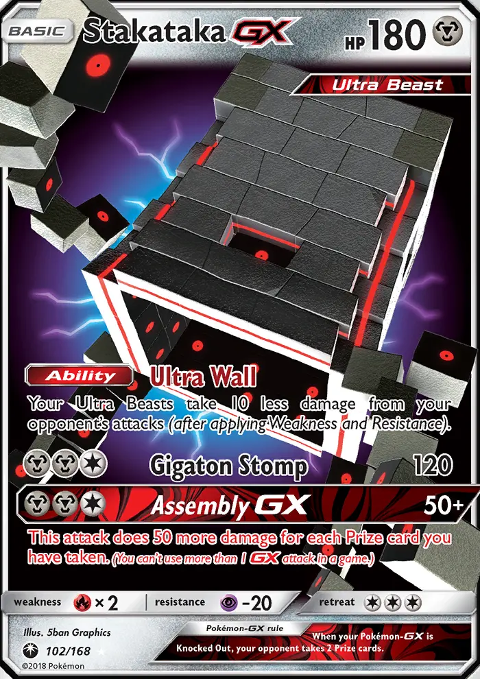 Stakataka GX, Celestial Storm 102
