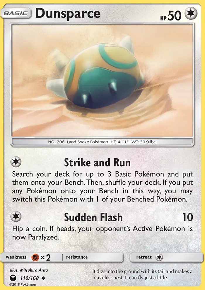 Dunsparce, Celestial Storm 110