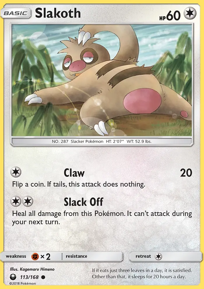 Slakoth, Celestial Storm 113