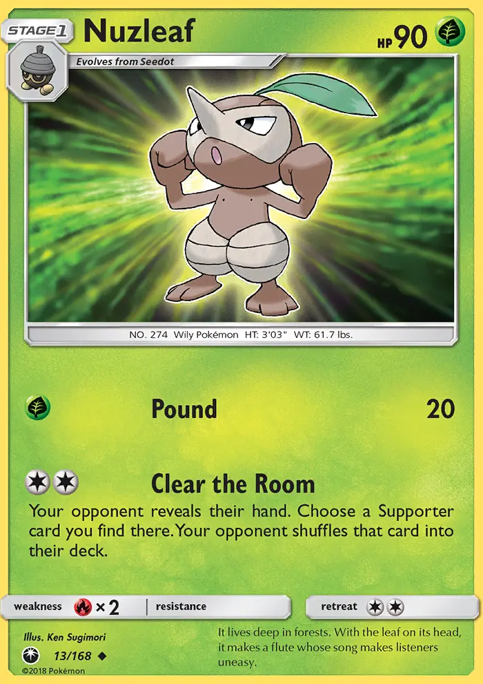 Nuzleaf, Celestial Storm 13